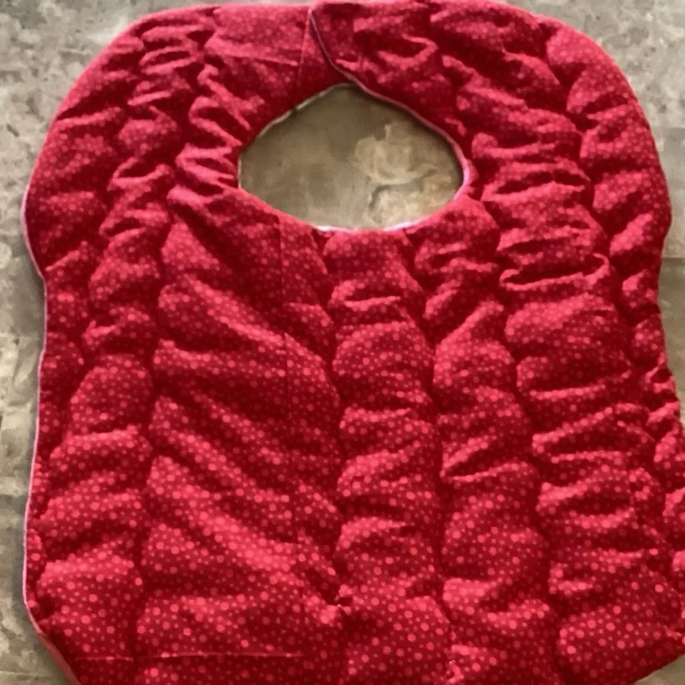 NWT. Hand Crafted Reversible Quilted Baby Bib
